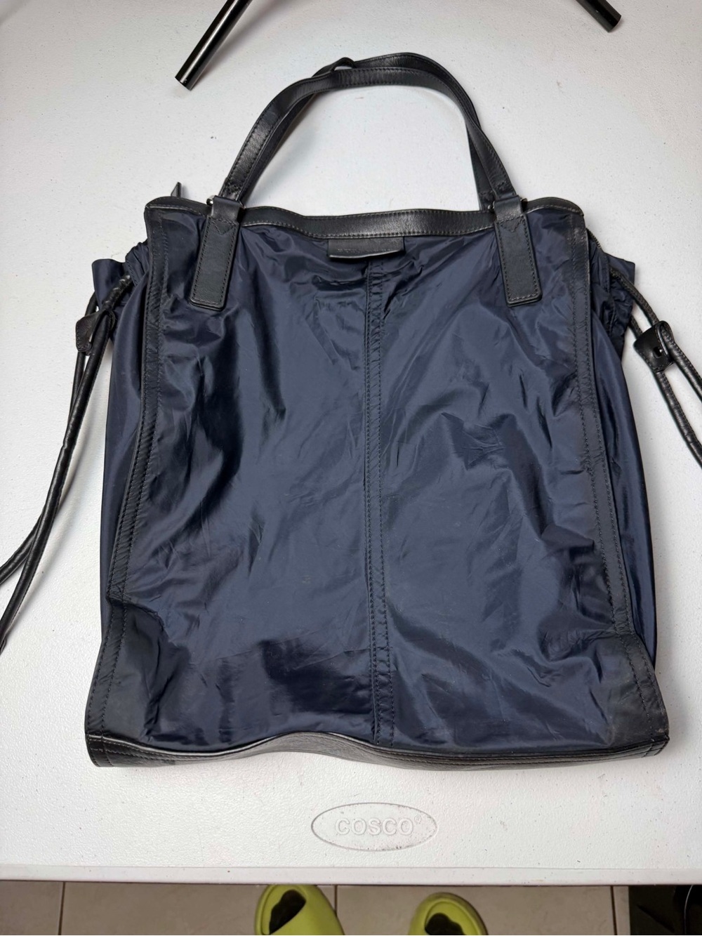 Burberry | Black Blue Nylon Buckleigh Packable Shopper Tote Bag | Authentic - Picture 3 of 16